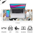 thumbnail image 5 of Long Mouse Pads for Desk,Cavalier King Charles Spaniel Dog and Flower Desk Mats on Top Of Desks, Desk Mouse Pad Extra Large with 3mm Non-Slip Base and Stitched Edge for Gaming,Work,Home 31.5"x11.8", 5 of 5