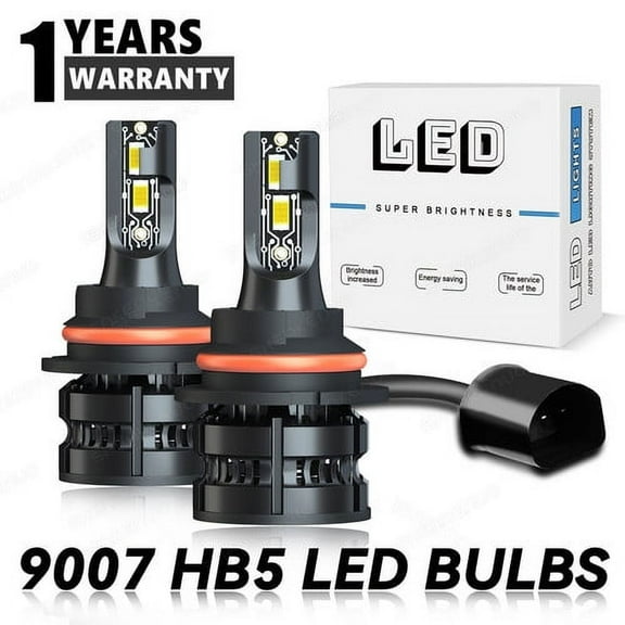 For 1992-2003 Ford F150 9007 LED Headlight Hi/Lo Bulbs 6000k