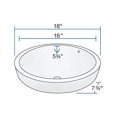 thumbnail image 3 of Polaris V22182-W White Porcelain Vessel Lavatory Sink, 3 of 5