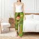 thumbnail image 4 of Fotbe Monkeys Swinging from Palms Pantalones de Pijama para Mujer, Pantalones de Dormir, Pantalones Pj con Cordón y Bolsillos-Small, 4 of 6