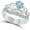 White, variant on 14K White Gold-Plated Crown Design Claddagh Bridal Set 1 CT Heart-Cut Aquamarine Engagement Ring with Curved Wedding Band 925 Sterling Silver Anniversary Gift For Women