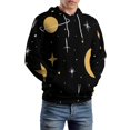 thumbnail image 5 of Seamless Space Pattern with Stars, Moon, And Planets 3D Print Hoodie Men Women Autumn Thin Pullover Sweatshirt Vintage Streetwear Tops, 5 of 6
