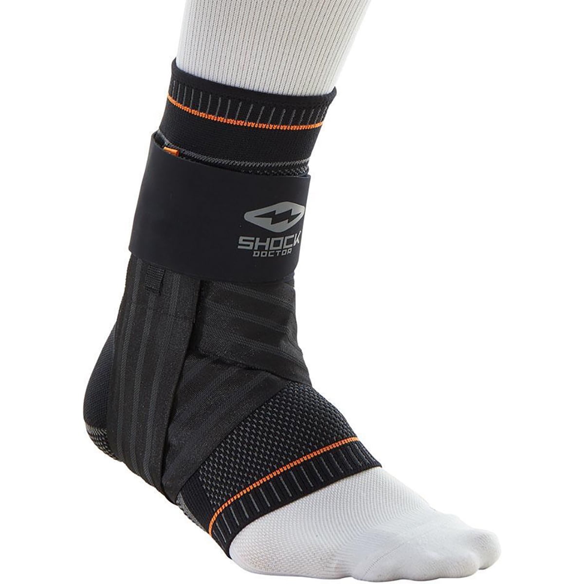 Shock Doctor 2052 Ultra Knit Ankle Brace w/Figure 6 Strap & Stays, L