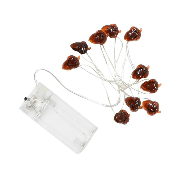 Luces LED navideñas de bricolaje en blanco cálido, lámparas LED colgantes, adorno decorativo, linterna 1M