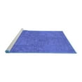 thumbnail image 2 of Ahgly Company Machine Washable Indoor Rectangle Oriental Blue Industrial Area Rugs, 2' x 5', 2 of 4
