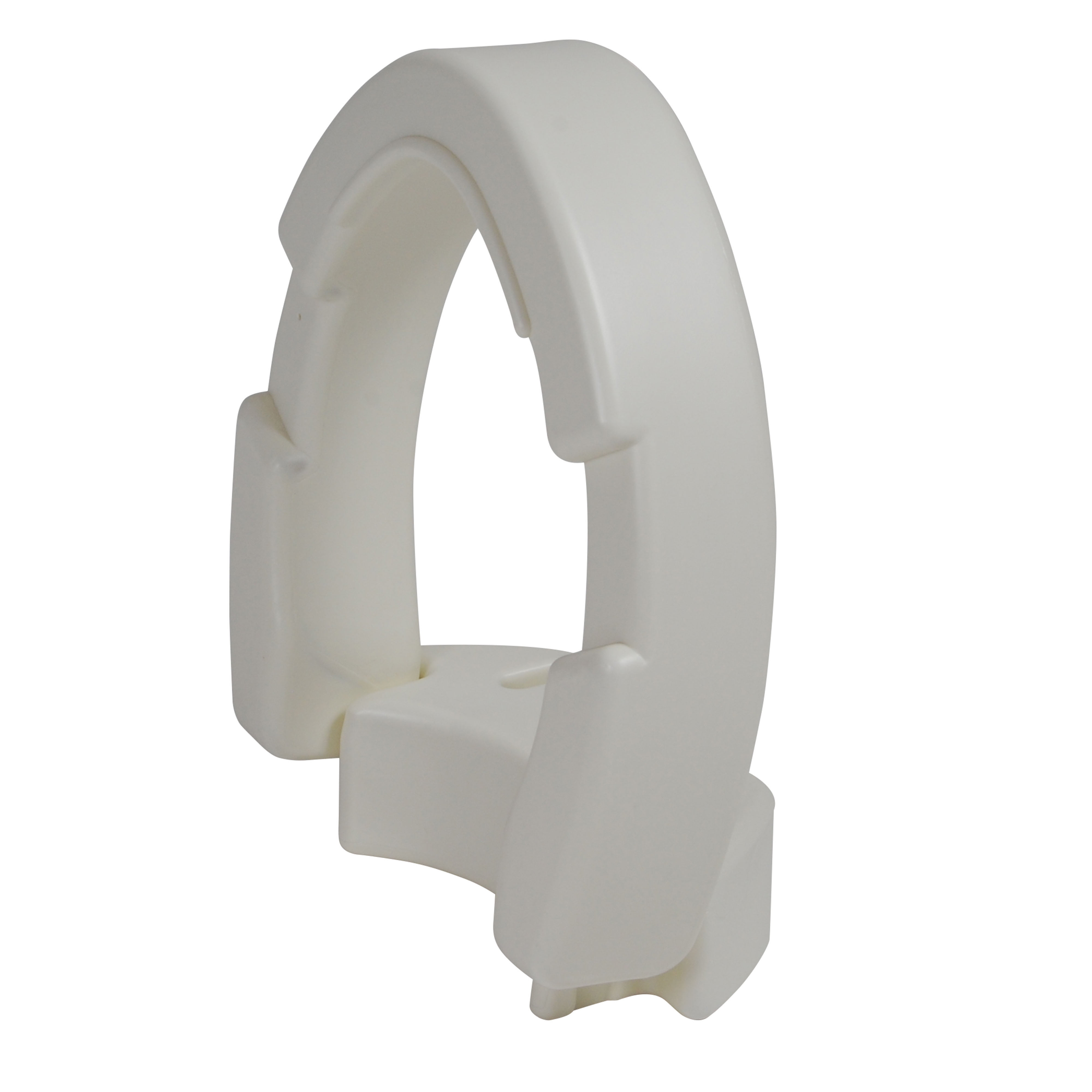 Drive Medical Hinged Toilet Seat Riser, Elongated Seat