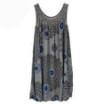thumbnail image 1 of Women's Lace Stitching Printing Sleeveless Large Dress 13 Color 8 Size, 1 of 3