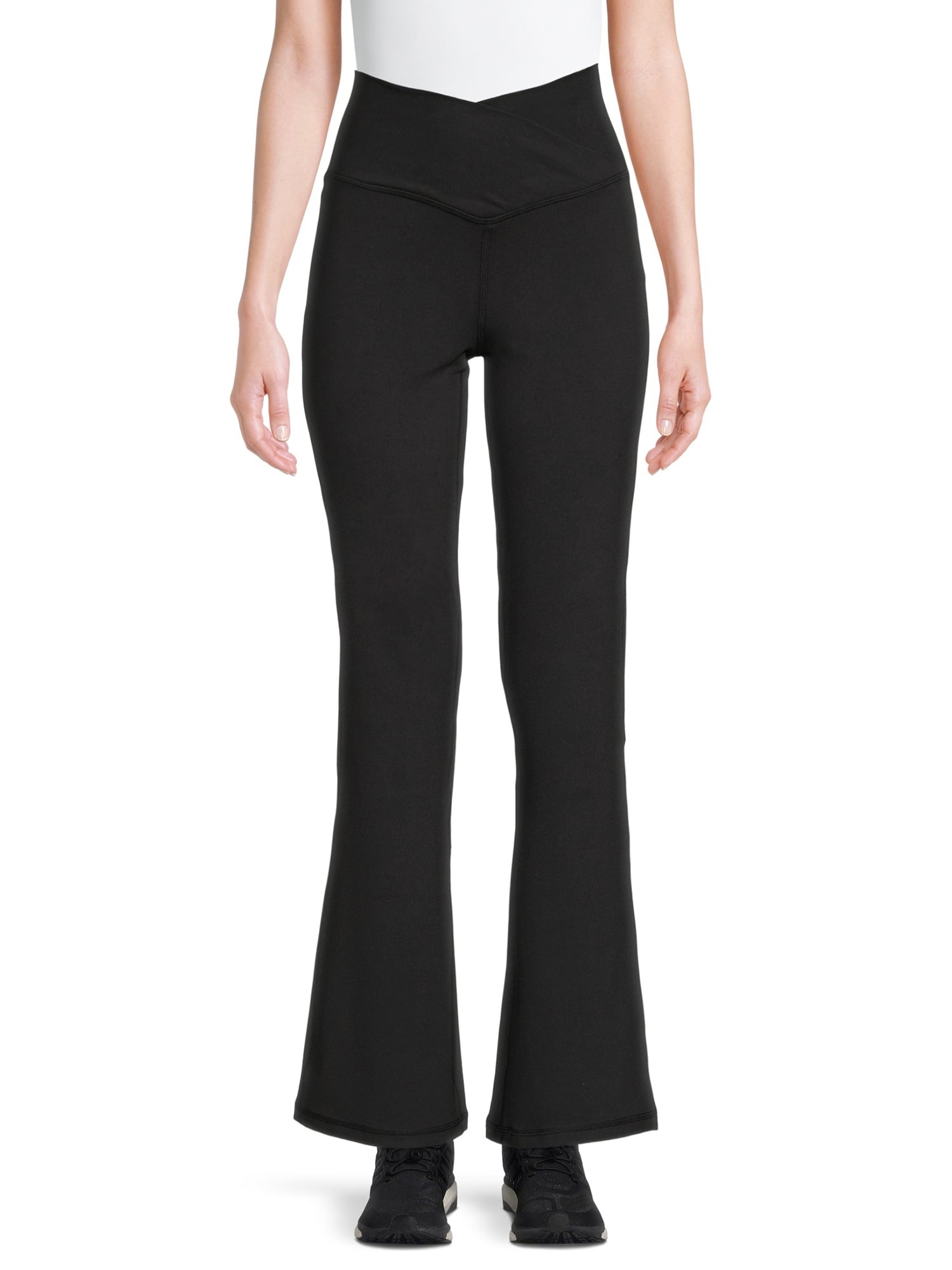 Avia Women's High Rise Crisscross Flare Leg Pants