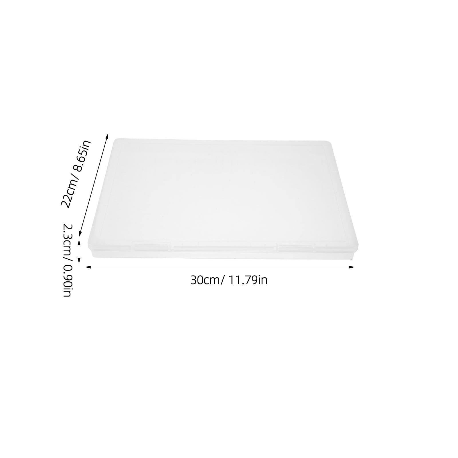 BESTYASH 6-Pack Clear Storage Boxes for Photos, Scrapbook Paper, Photo Cards, and Memory Organization Supplies