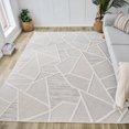 thumbnail image 4 of Rug Branch Maison Modern Indoor Area Rug, Cream Beige, Abstract - Living Room, Bedroom, Dining Room, and Kitchen, 4 of 5