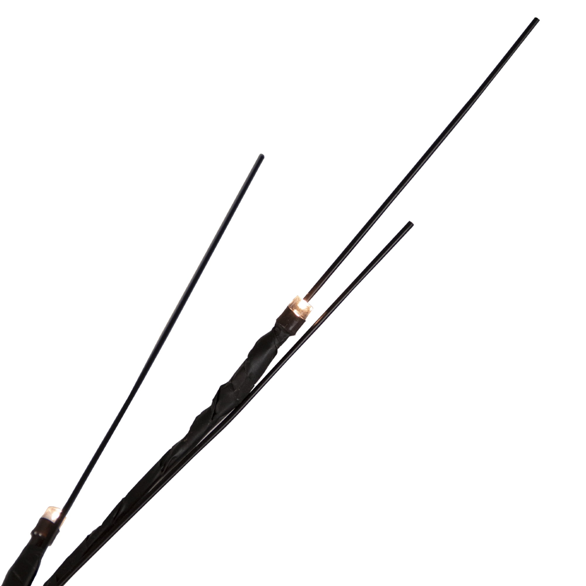 6' LED Lighted Black Christmas Twig Tree - Warm White Lights