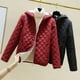 thumbnail image 4 of Chaqueta de algodón con capucha engrosada con vellón agregado Chaqueta de algodón adelgazante para mujer Chaqueta de algodón pequeña Abrigo de mujer, 4 of 6