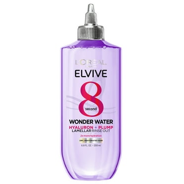 L'Oreal Paris Elvive Hyaluron Plump Hydration Wonder Water Rinse-out Treatment, Squeeze, 6.8 fl oz