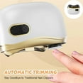 thumbnail image 4 of 2-in-1 Electric Nail Clipper & Polisher, Electric Nail Clippers for Seniors, Baby Nail Clipper with File, Safe Ceramic Blade, Toe Nail Clippers for Thick Nails (white), 4 of 7