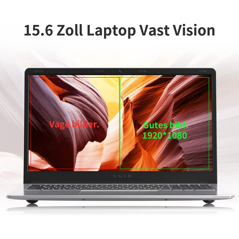  SGIN 17 Inch Laptop, Laptops with IPS Display, 4GB RAM 128GB  SSD Computer, Intel Celeron Quad Core J4105(Up to 2.5 GHz), Mini HDMI,  Webcam, Dual Wi-Fi, 512GB Expansion : Electronics