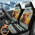 thumbnail image 2 of Uorisanigo Car Seat Cover, Soft Plush 2-Pack Highland Cow Aztec Front Seat Covers, All Weather Car Seats Cover Comfort & Protection for Truck,SUV,Sedan,Van, Easy Installation, 2 of 7