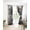 Black, variant on Brown Marble Blackout Curtains 39 Inches Long for Bedroom, Ombre Abstract Striped Mottled Aesthetic Thermal Insulated Room Darkening Black Out Window Curtain Panels Grommet Drapes for Living Room