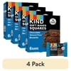 (4 pack) KIND Soft Baked Gluten Free Chocolate Almond Flour Brownie Squares, 1.4 oz, 6 Count Box