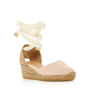 Women's Carina Lace Up Espadrille Wedge Sandals In Rosa Palo - Size 6