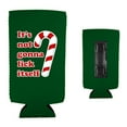 thumbnail image 2 of It's Not Gonna Lick Itself Candy Cane Magnetic Slim Can Coolie (Kelly Green), 2 of 3