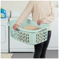 thumbnail image 5 of Sterilite HipHold Laundry Basket, 1.5 Bushel Plastic Clothes Hamper, Mint, 6 Pack, 5 of 9