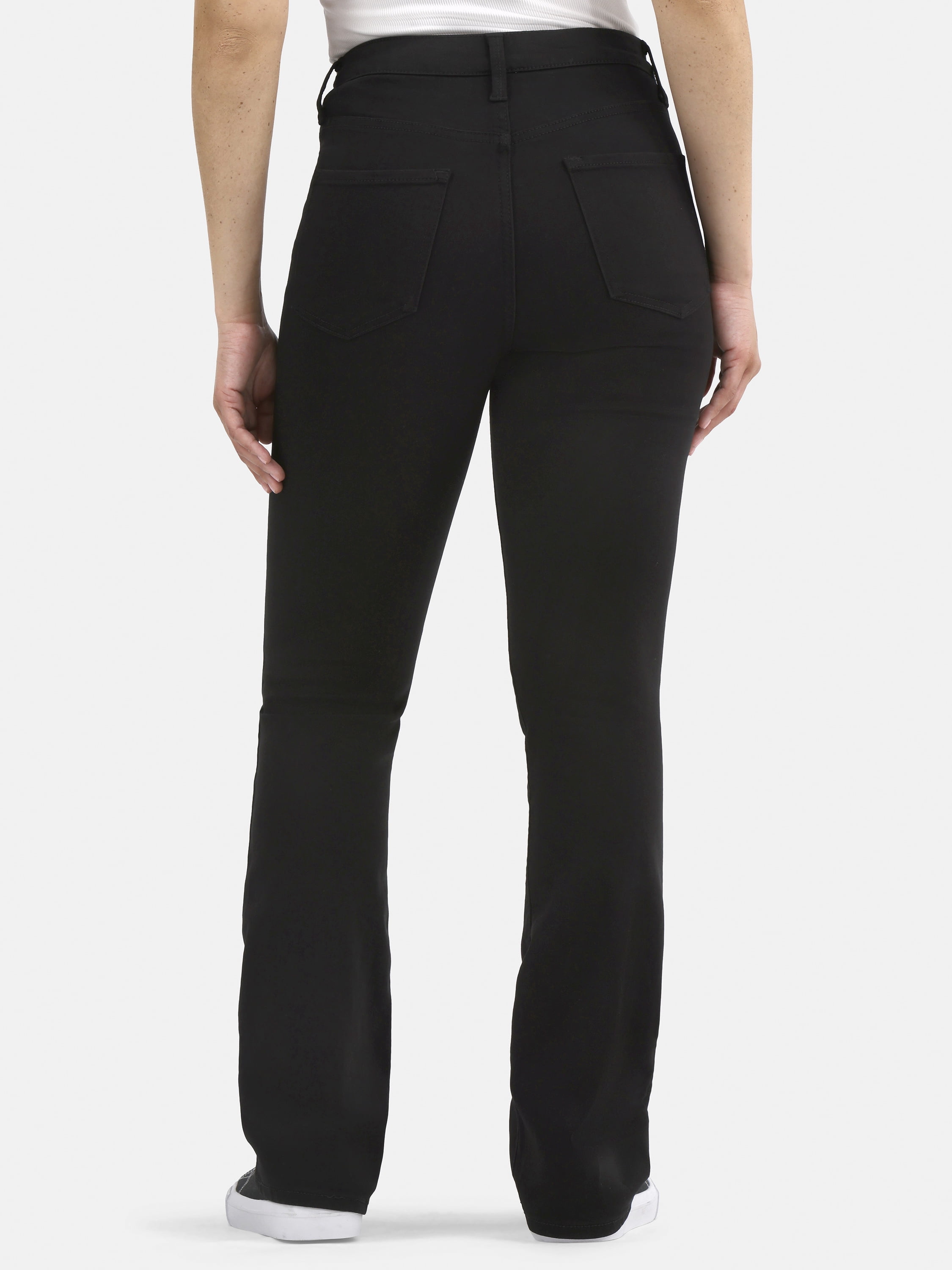 No Boundaries Mid Rise Bootcut Jeans, 32” Inseam, 1 or 2-Pack, Women’s
