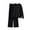 Black 2 pieces outfits, variant on Usmixi Holiday 2 Piece Sweater Sets for Women Lounge Sets for Women Winter Soft Knitted Pullover Sweater and High Waist Wide Leg Long Pant Suits Casual Solid Loungewear Set up to 60% off