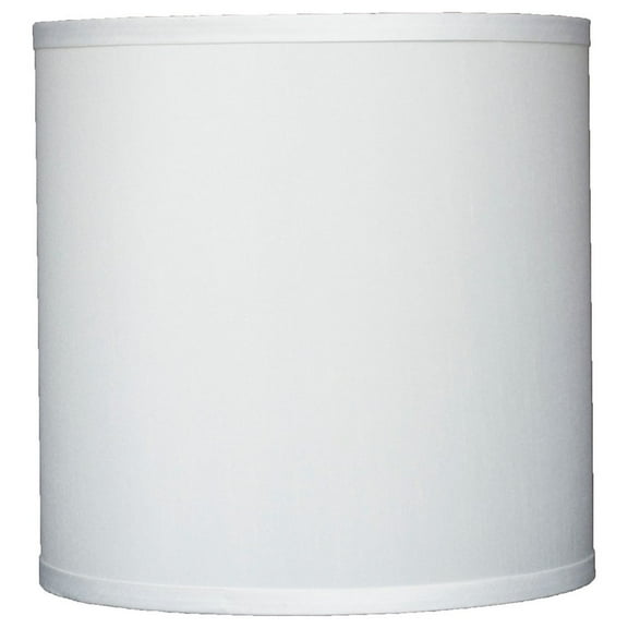 Classic Drum Faux Silk Lamp Shade 8-inch to 16-inch Available Off White 10"