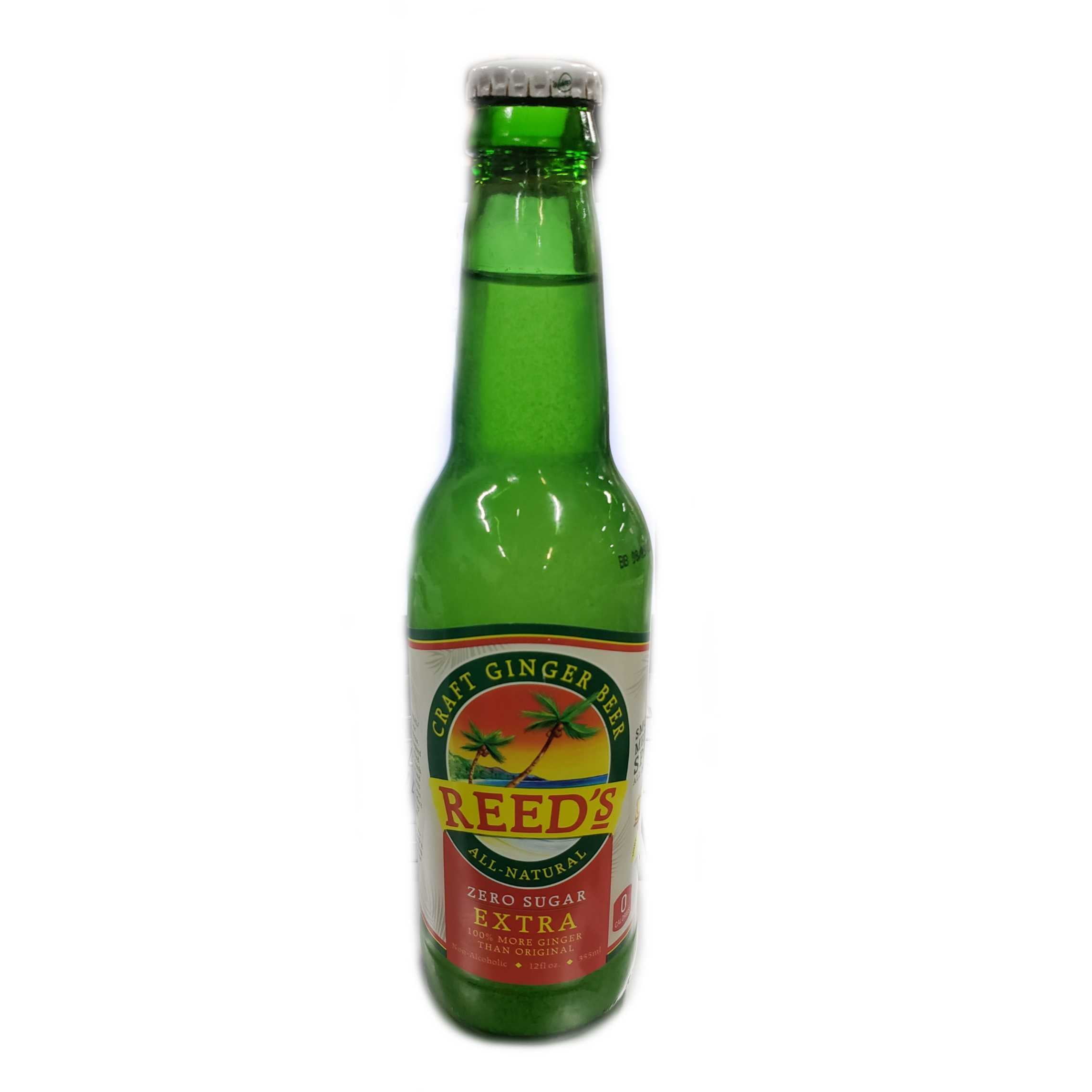 Reed's Zero Sugar Extra Craft Ginger Beer 12 Oz. ( Pack Of 4