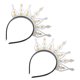 thumbnail image 4 of 2 diademas de corona vintage para mujer, tiara de princesa para novia, tocados con diamantes de imitación para boda, accesorios para el cabello, diadema con corona de diamantes de imitación., 4 of 4