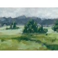 thumbnail image 2 of Harper, Ethan 18x15 White Modern Wood Framed Museum Art Print Titled - Misty Green Valley II, 2 of 4