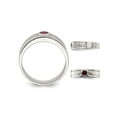 thumbnail image 3 of Gem & Harmony Mens 2.00 Carat (Ctw) Ruby Ring Band in Sterling Silver for Men, 3 of 5