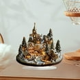 thumbnail image 5 of chaungfeng 7.8 Inch Christmas Village Scene, Snow House Statue Decoration Miniature Desktop Display, for Office Decor, Home Shelf, Holiday Theme, Religious Gifts, 5 of 5