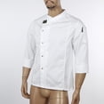 thumbnail image 3 of Miutii Mens Womens Unisex Kitchen Work Uniform Short&Long Chef Coat Restaurant Kicten Cooking Jacket White Long Sleeve XXL, 3 of 6