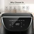 thumbnail image 2 of Friteuse à Air Chaud de 6QT, Four Airfryer Sans Huile de 1700W avec Minuterie et Température Réglable, Commandes Tactiles avec 8 Préréglages, Panier Antiadhésif et Lavable au Lave-Vaisselle, 2 of 8