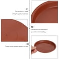 thumbnail image 6 of WAXIAYU 10pcs Flower Pot Trays Saucers Planter Tray Round Flower Pot Drip Pans Plates Trays Dishes Red. 5cm, 6 of 8
