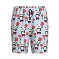 thumbnail image 6 of Daiia Panda And Rose Mens Woven Stretch Pajama Short,Short Pajama Pants-Medium, 6 of 7