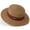 Khaki, variant on Womens Beach Straw Sun Hat Summer Classic Boater Sun Hat Panama Short Brim Fedora for Party Travel