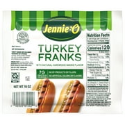 JENNIE-O Turkey Hot Dogs, *40% Less Fat (8 Turkey Franks), Refrigerated, 16 oz Plastic Package