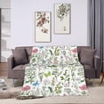 thumbnail image 7 of Herb Floral Blanket, Ultra Soft Funny Herb Floral Throw Blanket Gifts for Women Men Adults, Warm Cozy Plush Fleece Flannel Blankets 60"x50" for Couch Bedding, 7 of 7