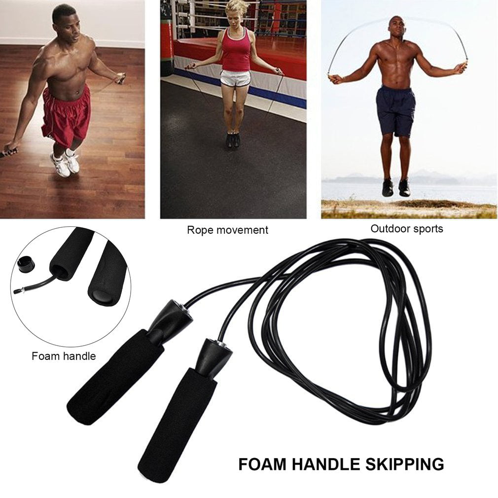 Details about   Jump Rope Gym Aerobic Exercise Boxing Skipping Adjustable Bearing Speed Fitness 