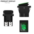 thumbnail image 4 of DIYhz 2 uds AC 16A/250V 20A/125V 2 posiciones ON/Off interruptor basculante impermeable para barco con luz indicadora verde, 4 of 5