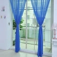 thumbnail image 3 of Vikakiooze Home Decor 1 PCS Pure Color Tulle Door Window Curtain Drape Panel Sheer Scarf Valances, 3 of 6