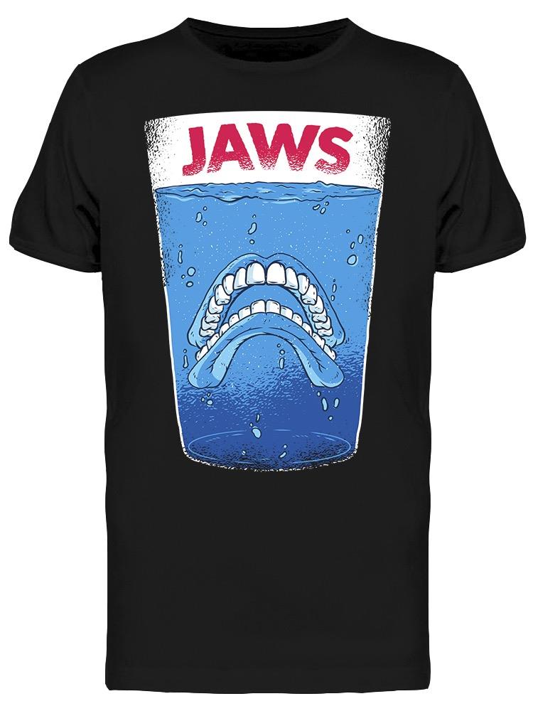 Jaws Dental Teeth Glass Men's T-shirt 