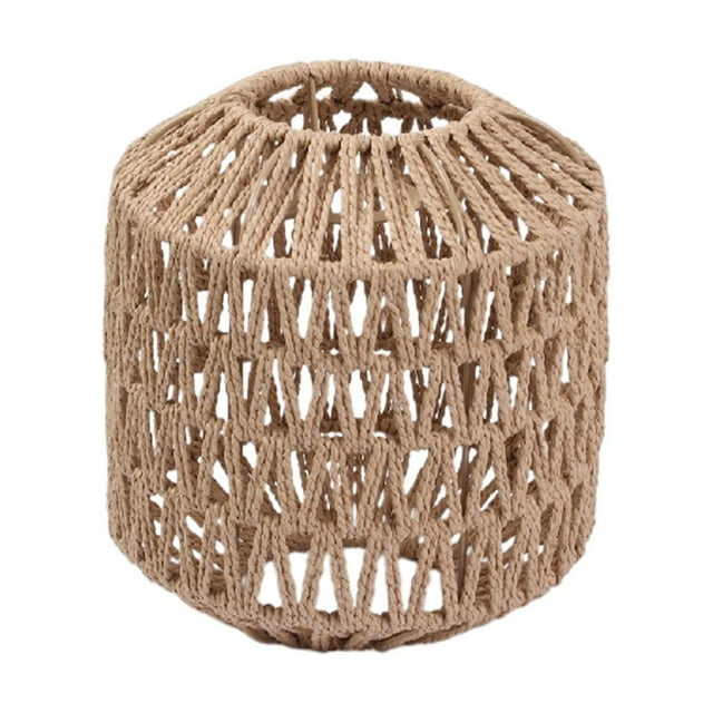 Cuerda retro, colgante de ratán, pantalla de lámpara colgante, para sala de estar, elegante, duradera 205x19x85 CM