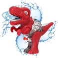 thumbnail image 1 of Pistola de agua para niños, diseño de dinosaurio, juguete compacto para fiestas de verano al aire libre (rojo), 1 of 5