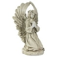 thumbnail image 3 of 15.25" Angel Kneeling in Prayer Outdoor Garden Statue, 3 of 6