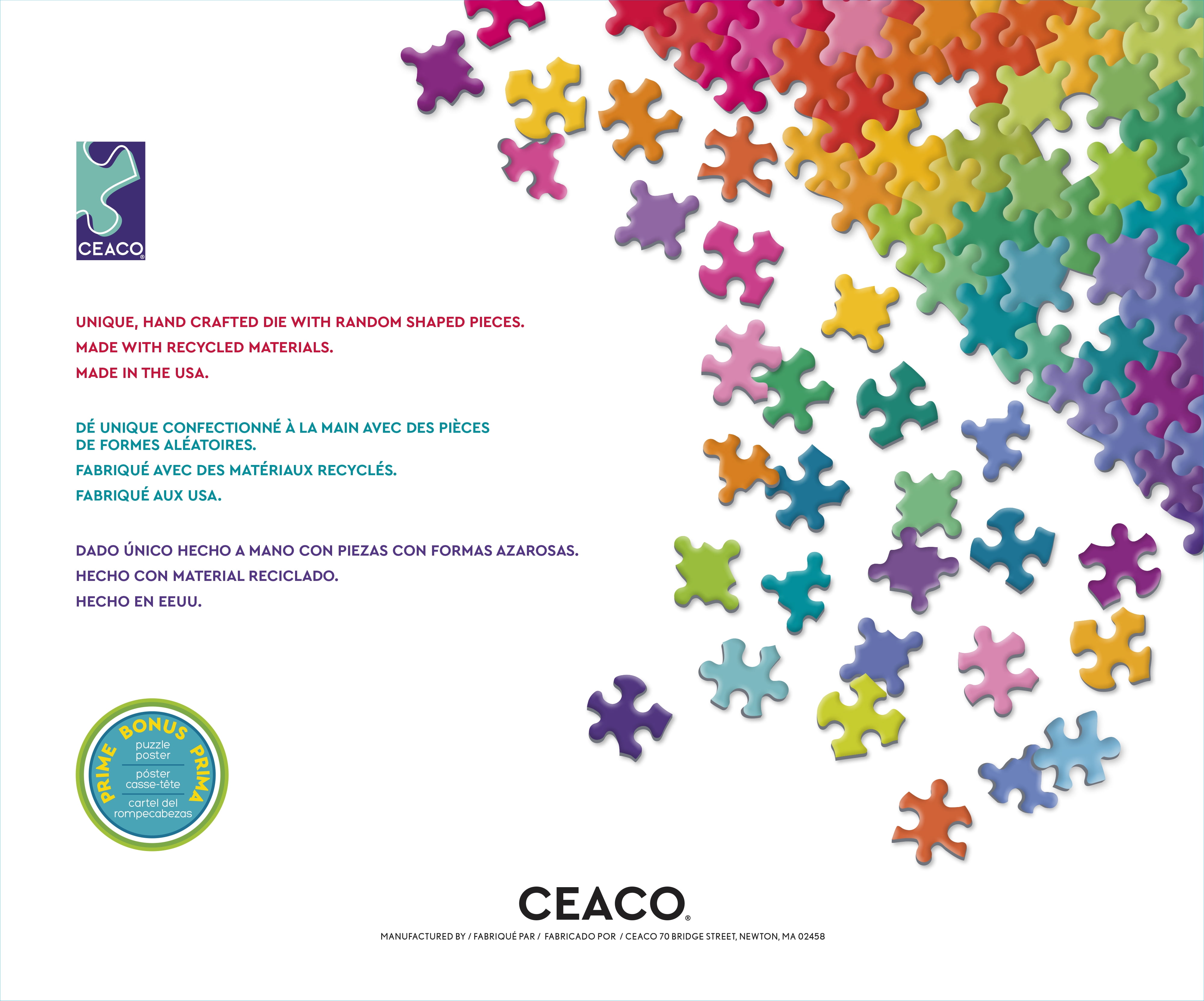 Ceaco - Barbara Behr -Stamps - Art Stamps - 1000 Piece Jigsaw Puzzle, Grey Ceaco - Barbara Behr - Breakfast in Bed - 2000 Piece Interlocking