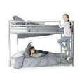 thumbnail image 3 of DHP Miles Low Bunk Bed for Kids, Twin Over Twin, Silver, 3 of 13