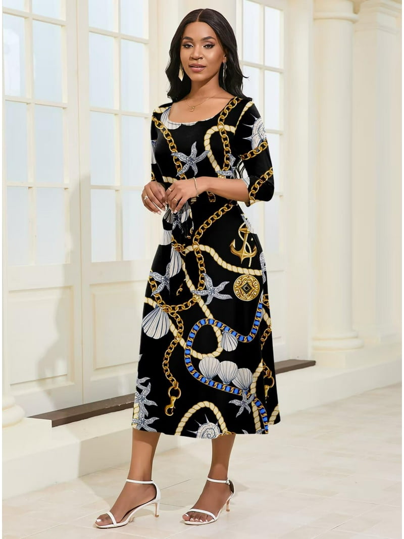 KISSMODA Midi Dresses for Women Casual 3/4 Sleeve Wrap Dress Plus Size Curvy Cocktail Dresses with Pockets - Walmart.com KISSMODA Midi Dresses for Women Casual 3/4 Sleeve Wrap Dress Plus Size Curvy Cocktail Dresses with Pockets - Walmart.com